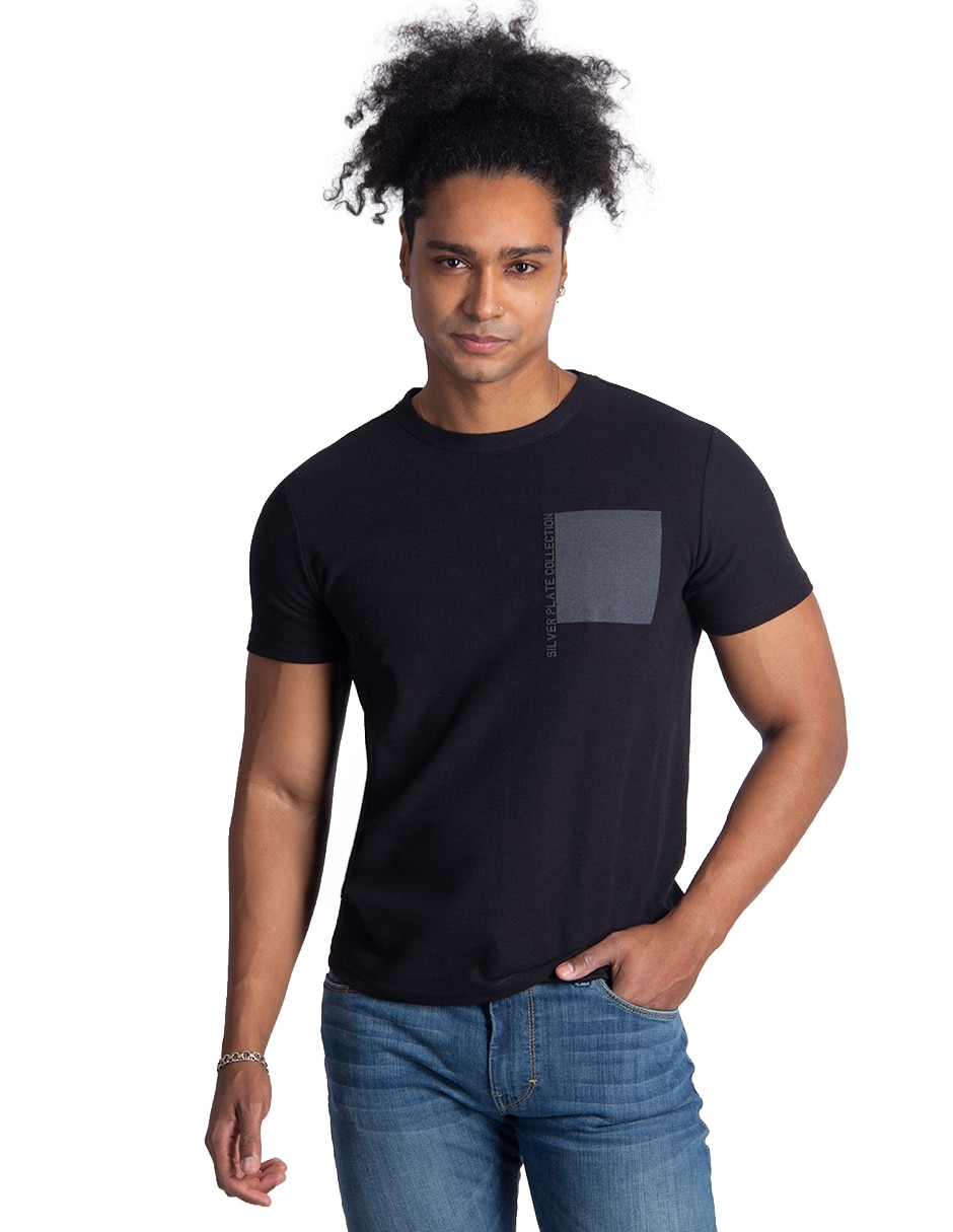Playera cuello redondo para hombre