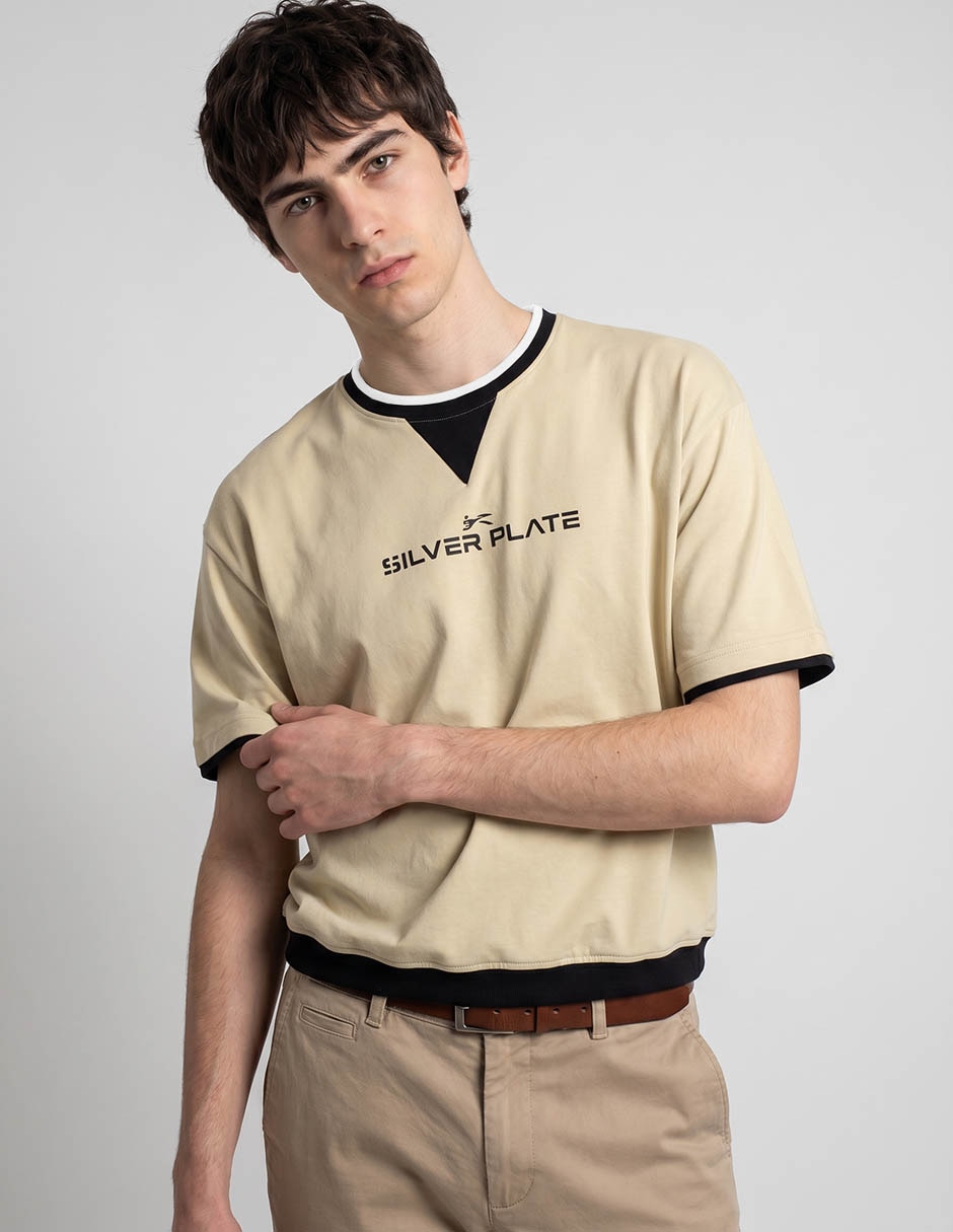 Playera cuello redondo para hombre