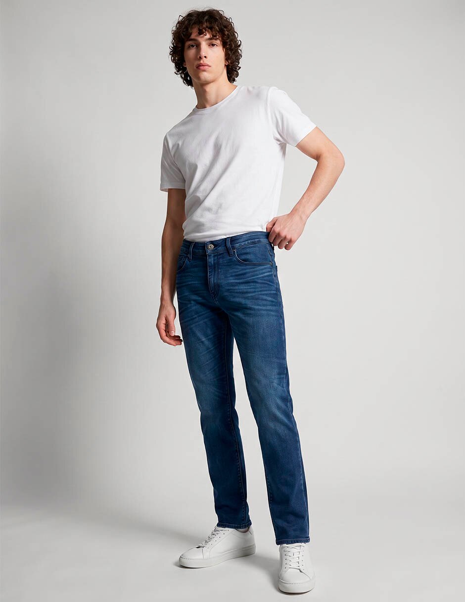 Jeans slim lavado obscuro para hombre Jeans slim lavado obscuro para hombre