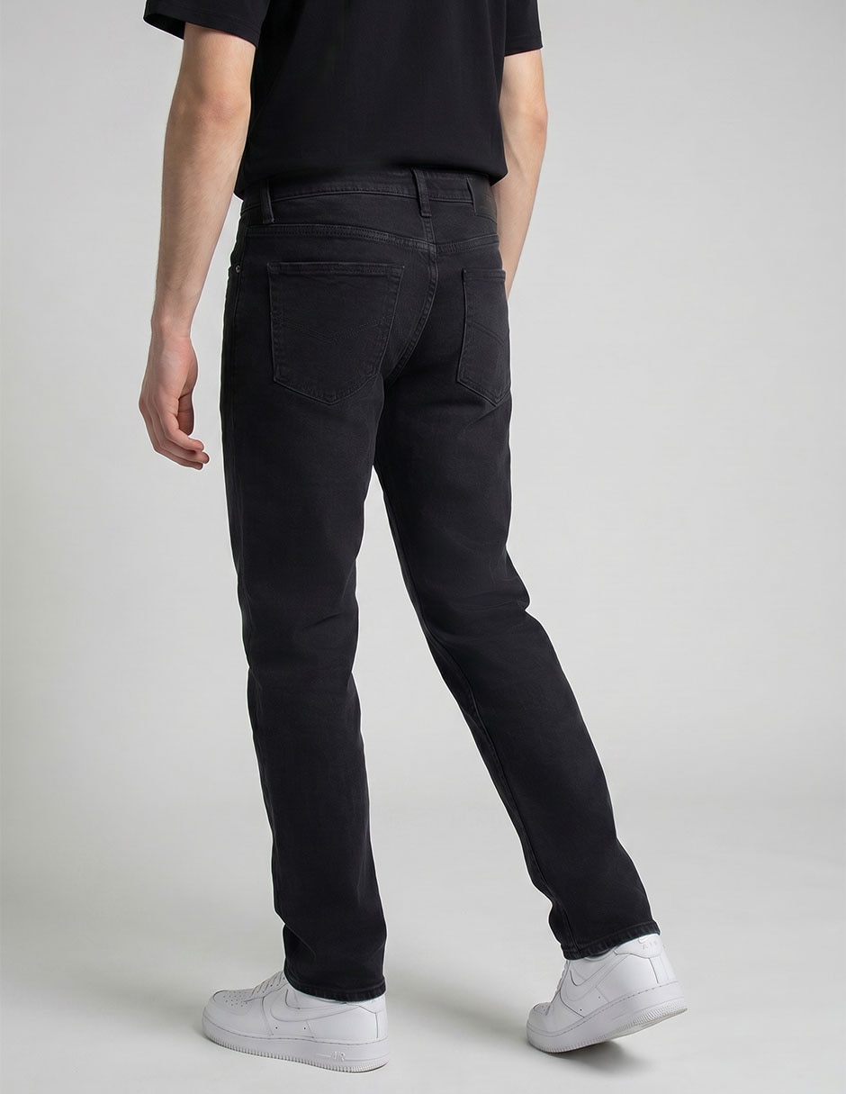Jeans straight Silver Plate lavado stone wash para hombre