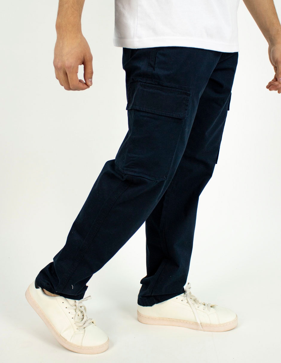 Pantalón cargo de algodón para hombre 4
