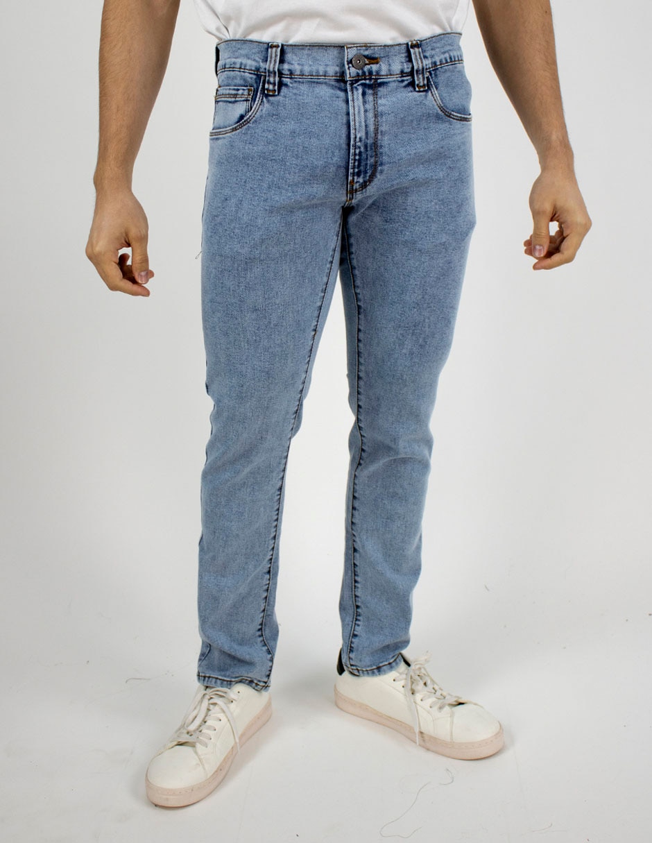 Jeans slim lavado medio para hombre Jeans slim lavado medio para hombre