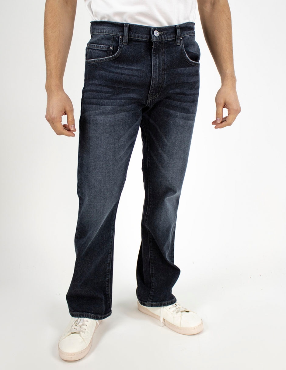 Jeans amplio lavado obscuro para hombre Jeans amplio lavado obscuro para hombre