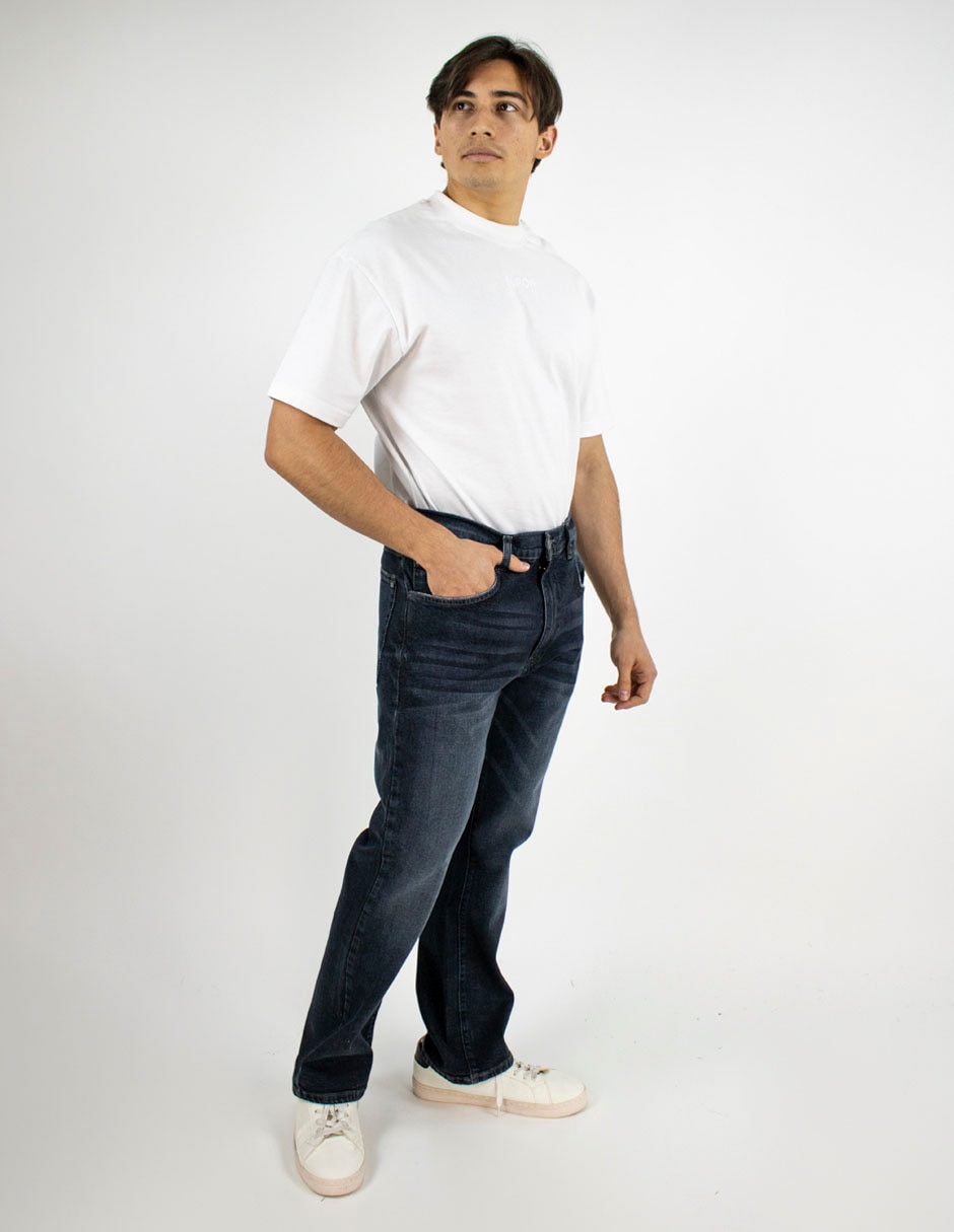 Jeans amplio Furor lavado obscuro para hombre