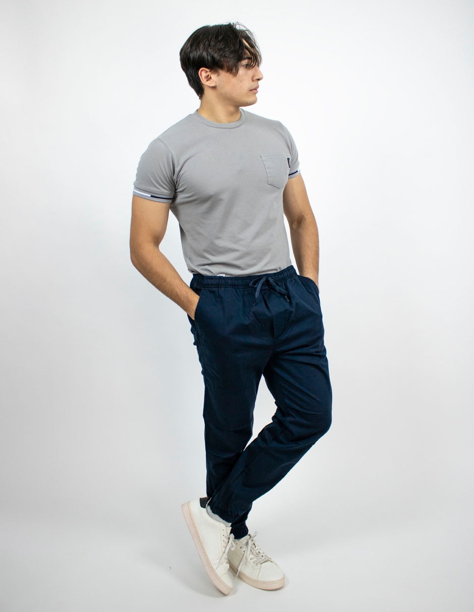 Jogger regular con bolsillos para hombre 4