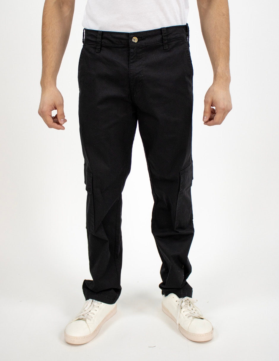 Jeans cargo regular para hombre