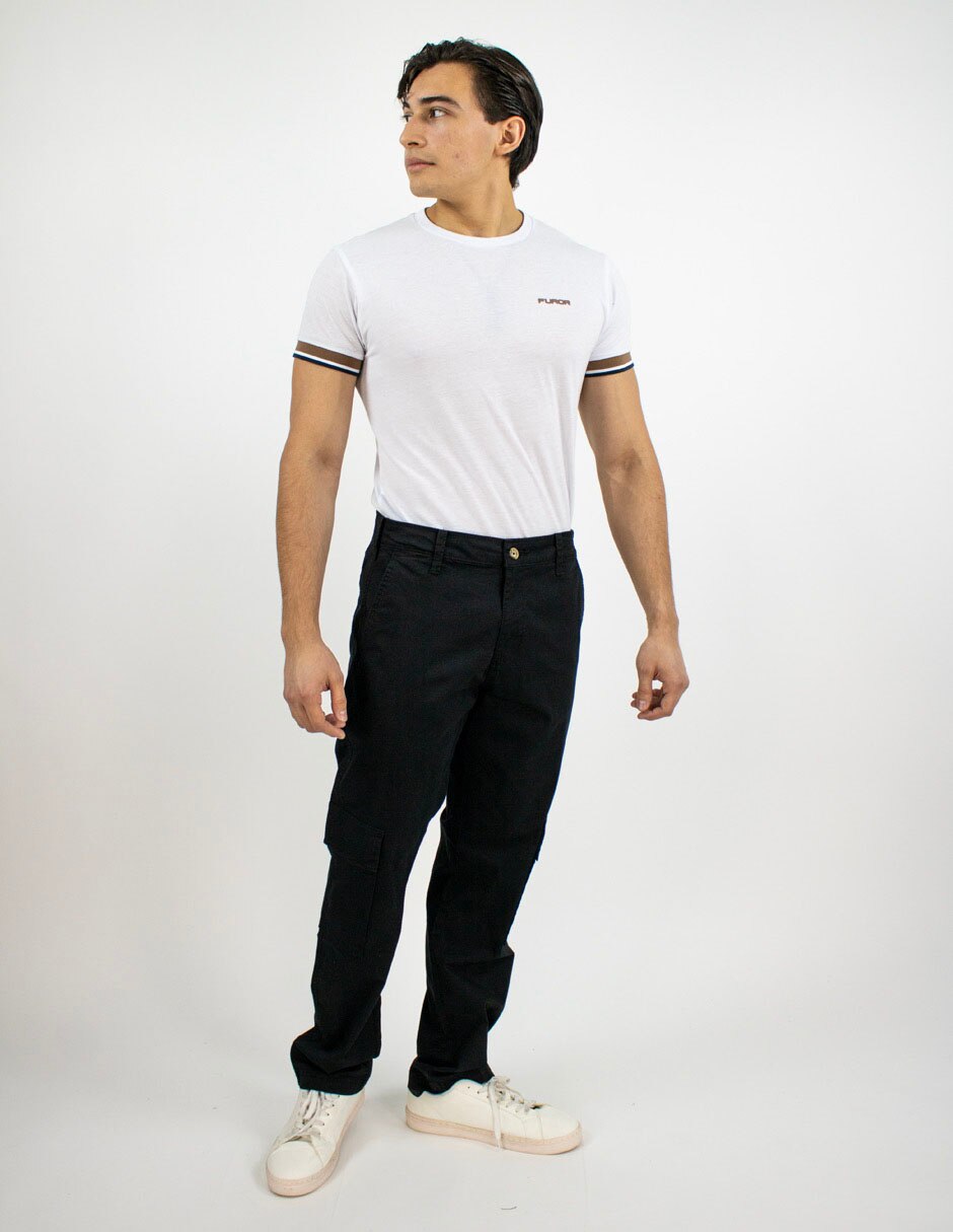Jeans cargo regular para hombre 3
