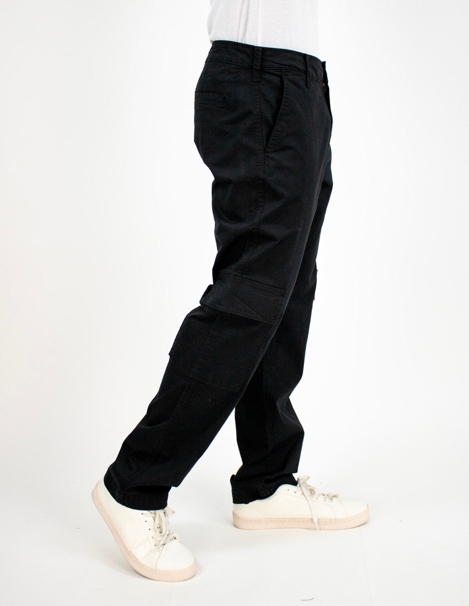 Jeans cargo regular para hombre 4
