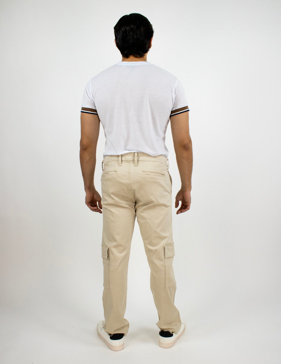 Pantalón cargo slim para hombre 4