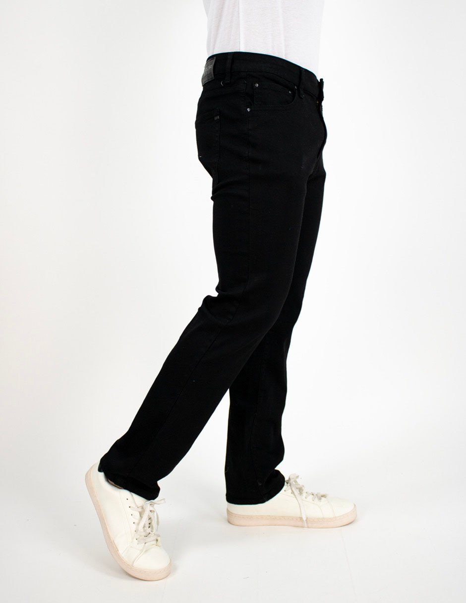 Jeans recto lavado obscuro para hombre 4