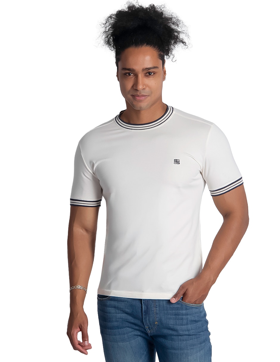 Playera cuello redondo para hombre