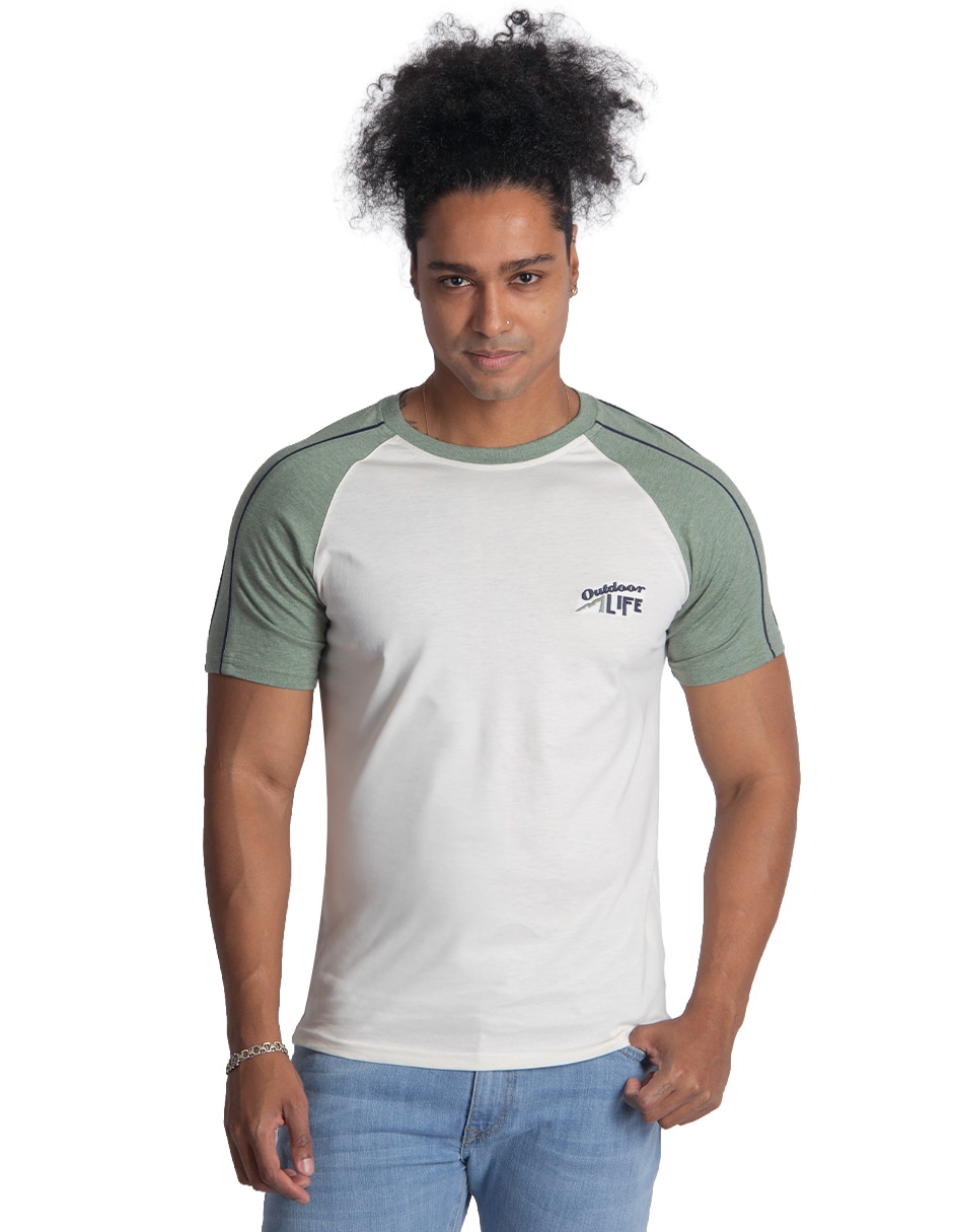 Playera cuello redondo para hombre