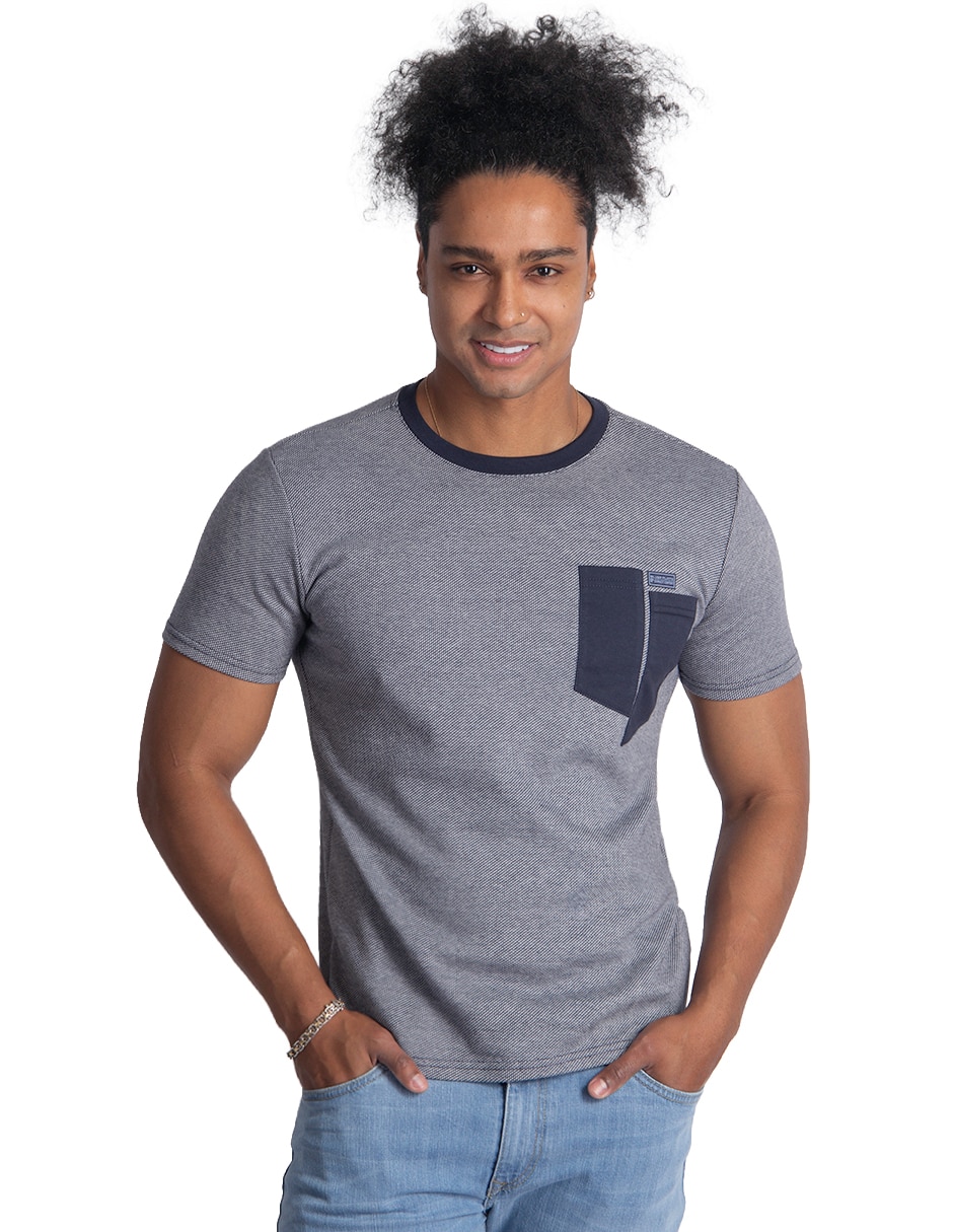 Playera cuello redondo para hombre