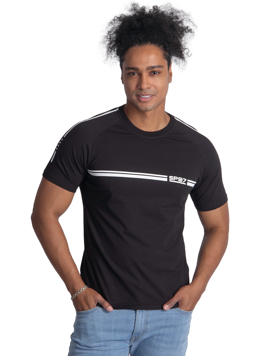 Playera cuello redondo para hombre
