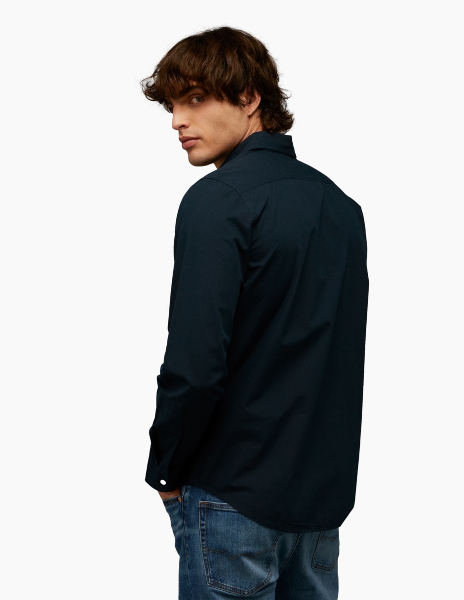 Camisa casual American Eagle de algodón manga larga para hombre