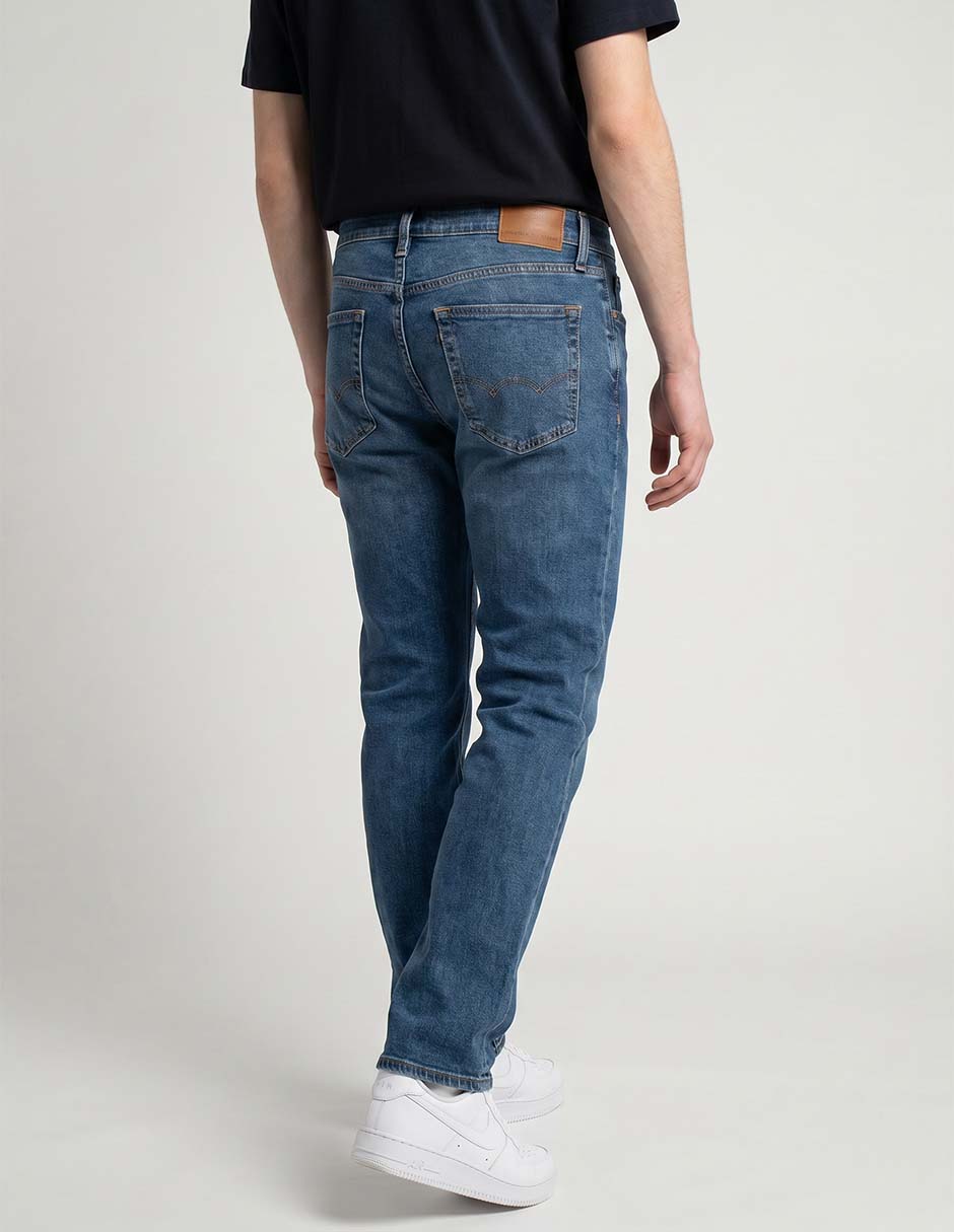 Jeans slim lavado claro para hombre