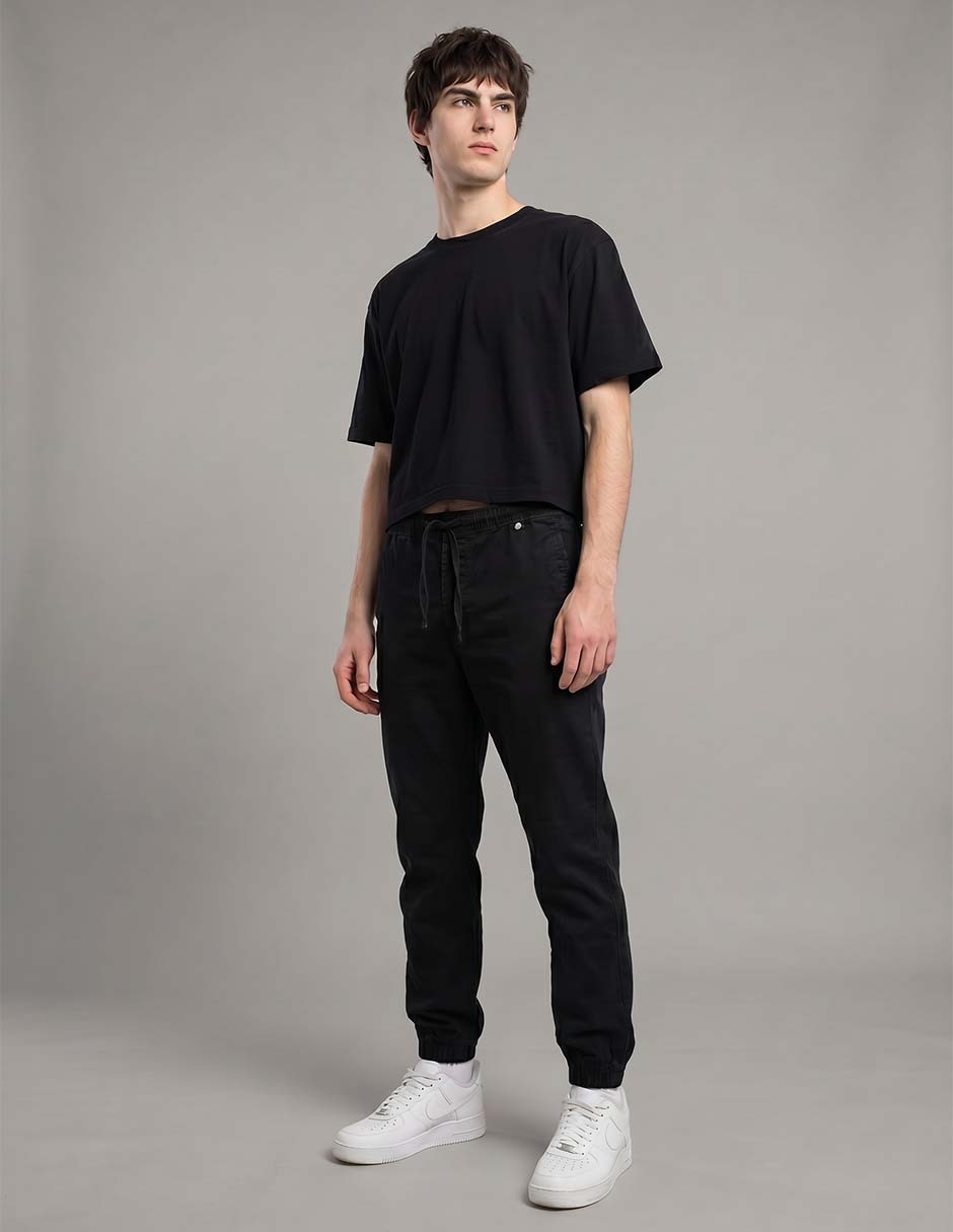 Pantalón casual jogger slim de algodón para hombre 3