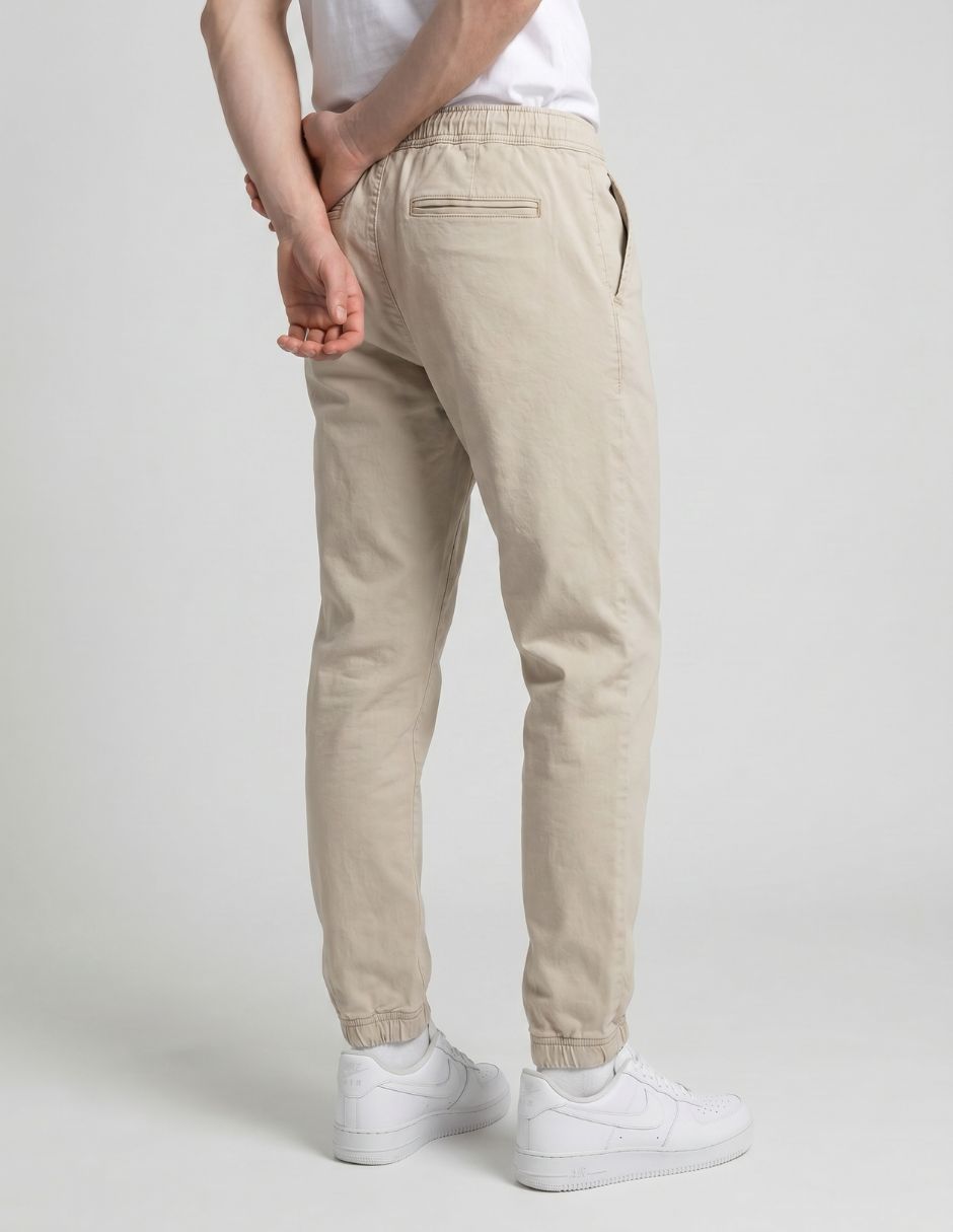 Pantalón casual jogger slim Silver Plate de algodón para hombre