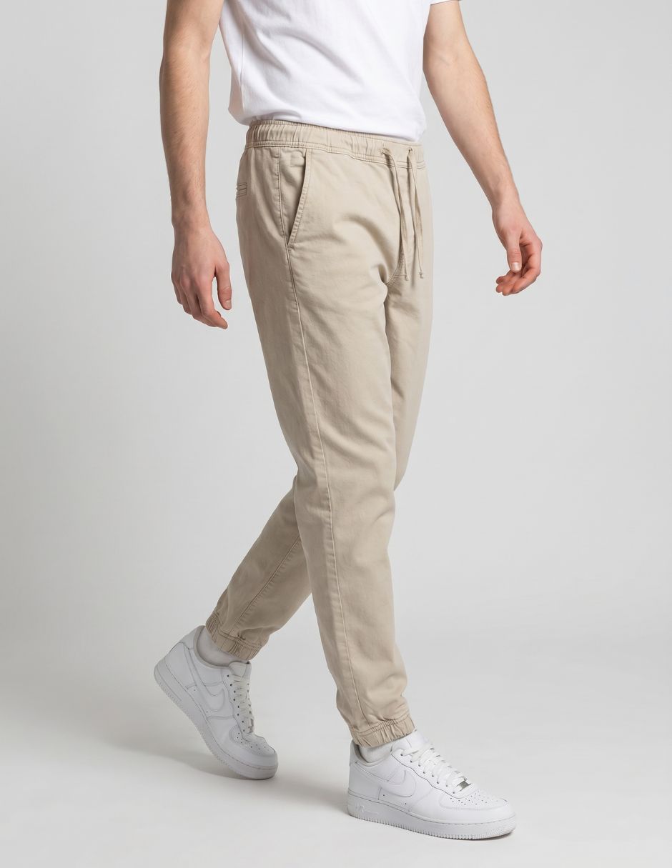 Pantalón casual jogger slim Silver Plate de algodón para hombre