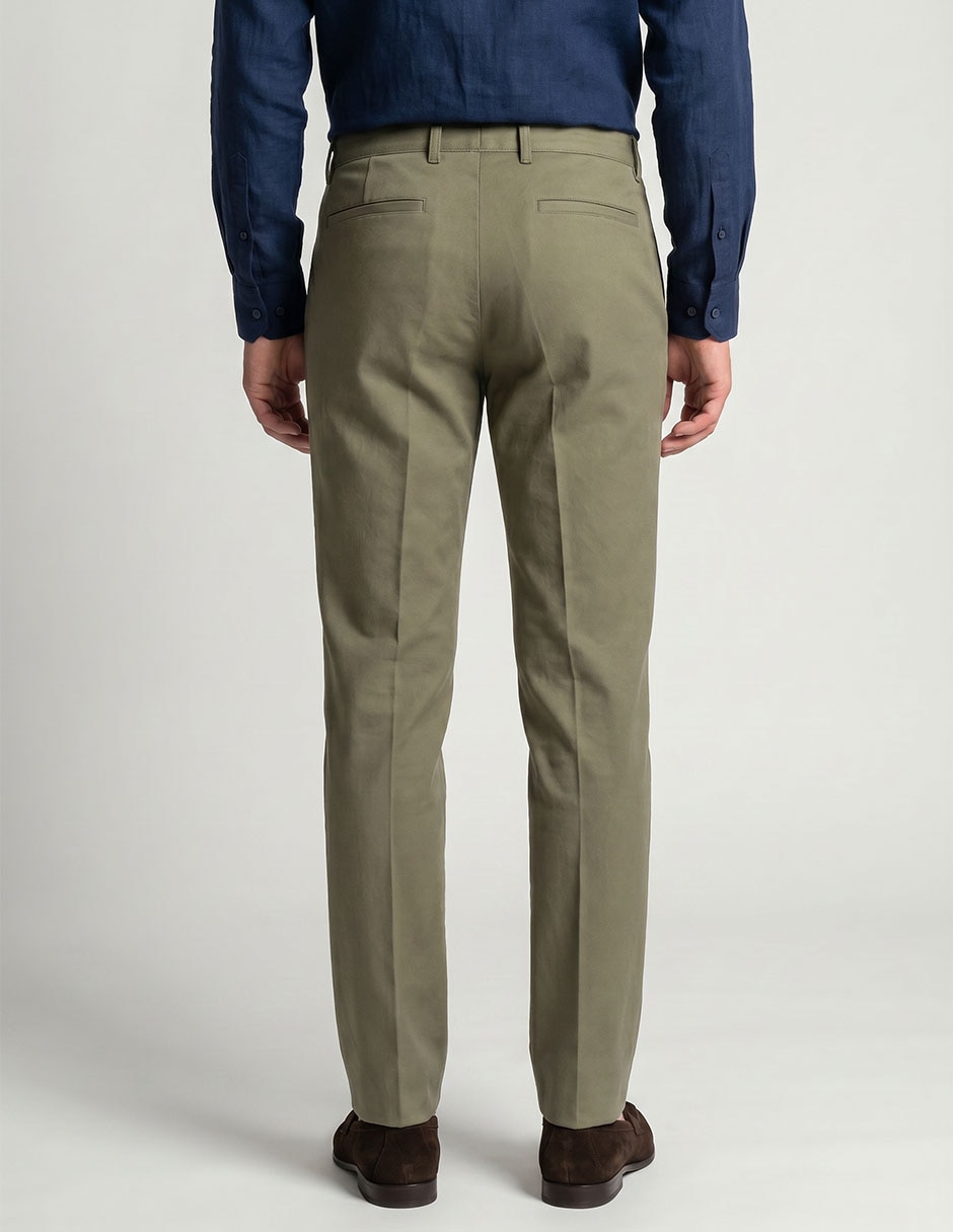 Pantalón formal de vestir recto de poliéster para hombre 2