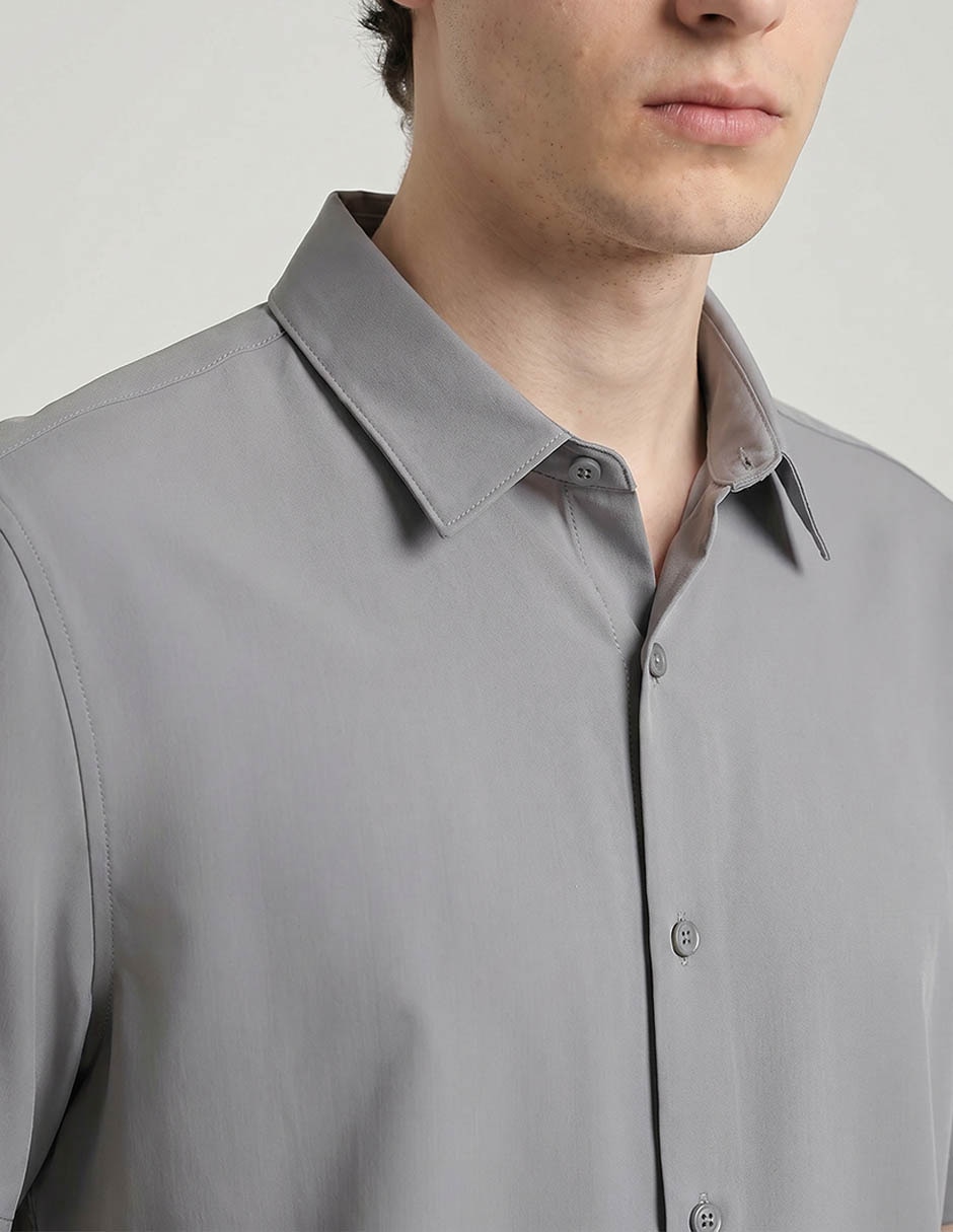 Camisa casual manga corta para hombre