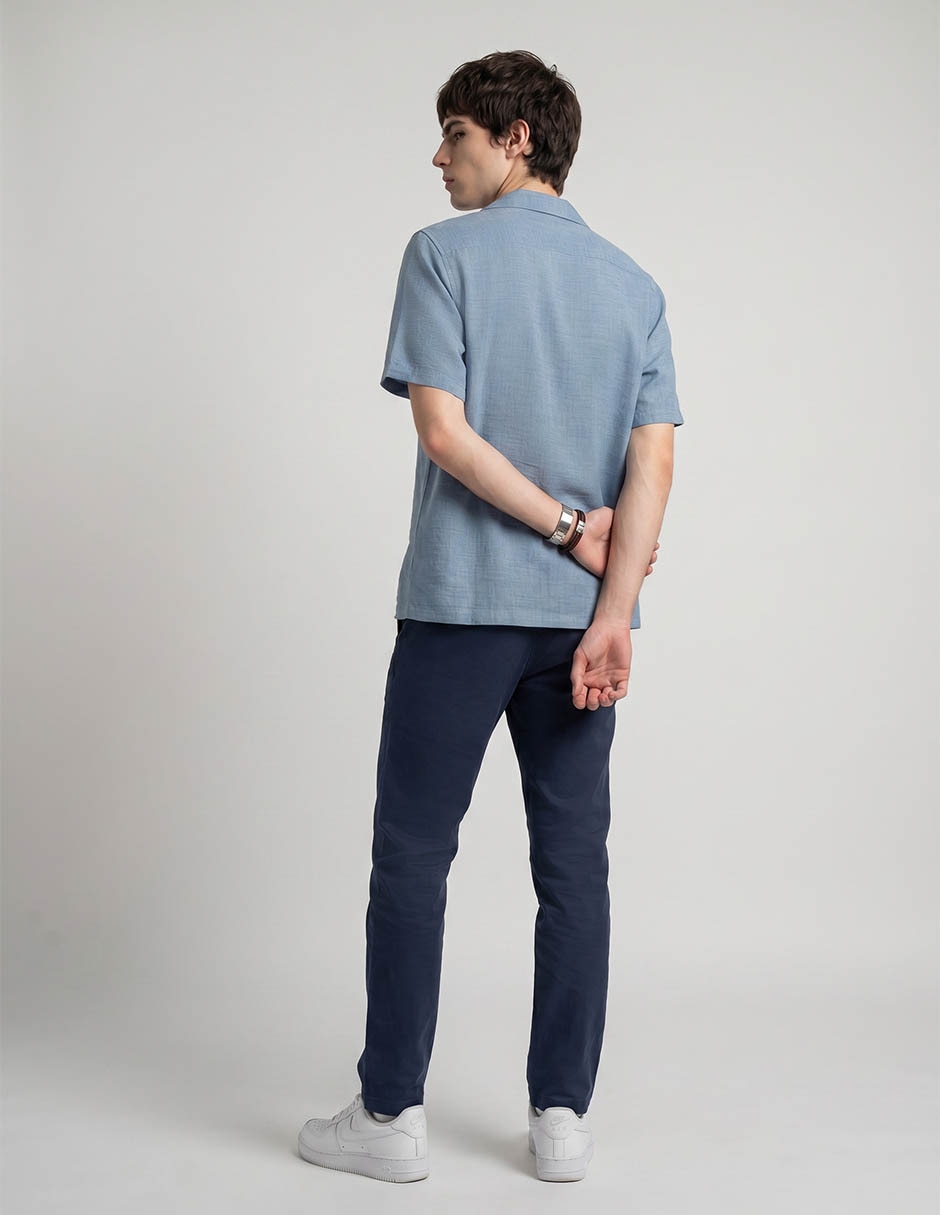 Camisa casual manga corta para hombre