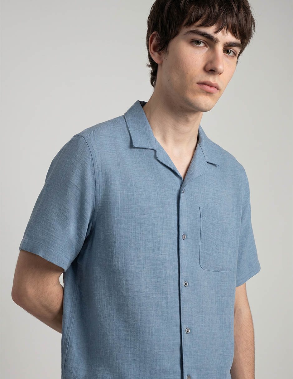 Camisa casual manga corta para hombre