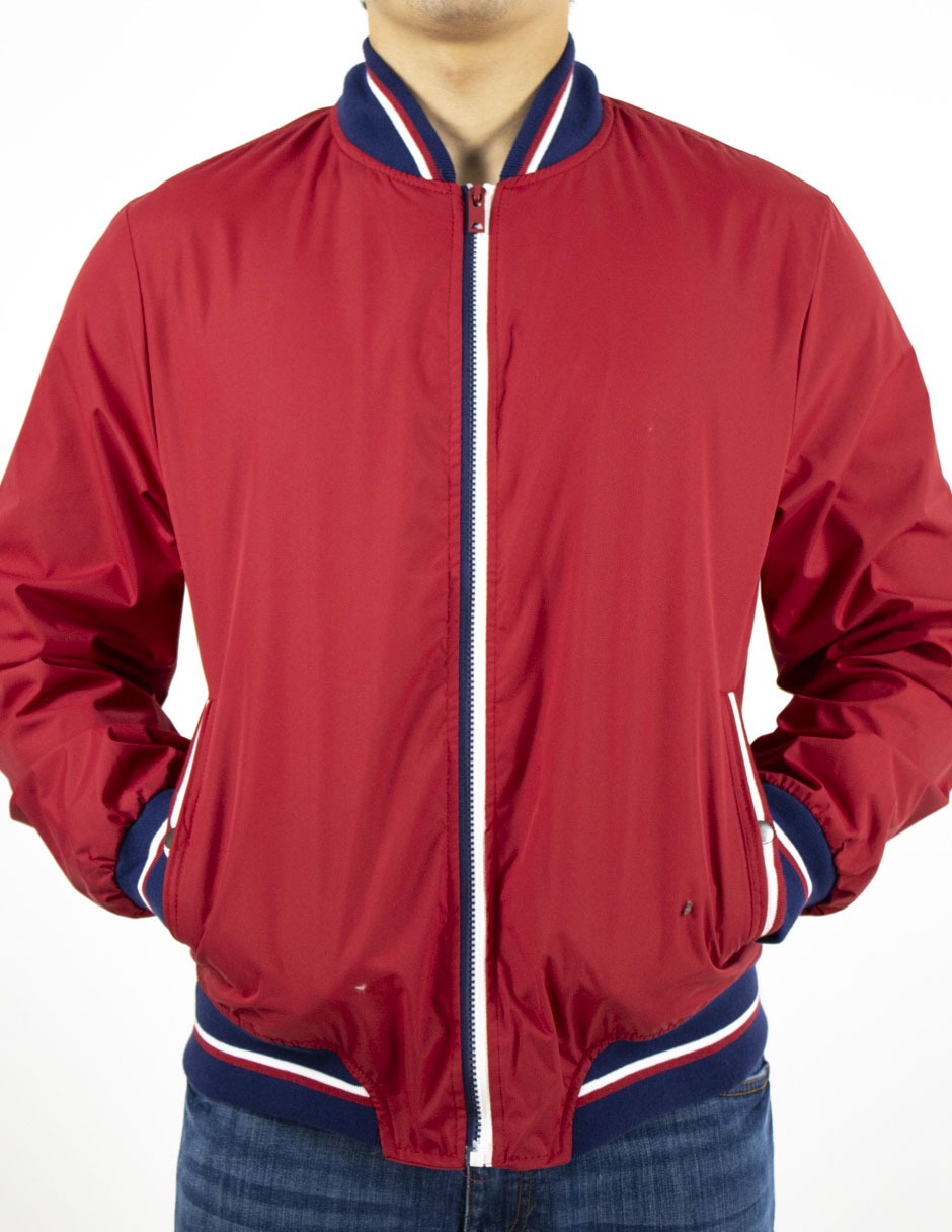 Chamarra bomber con bolsillos para hombre 4