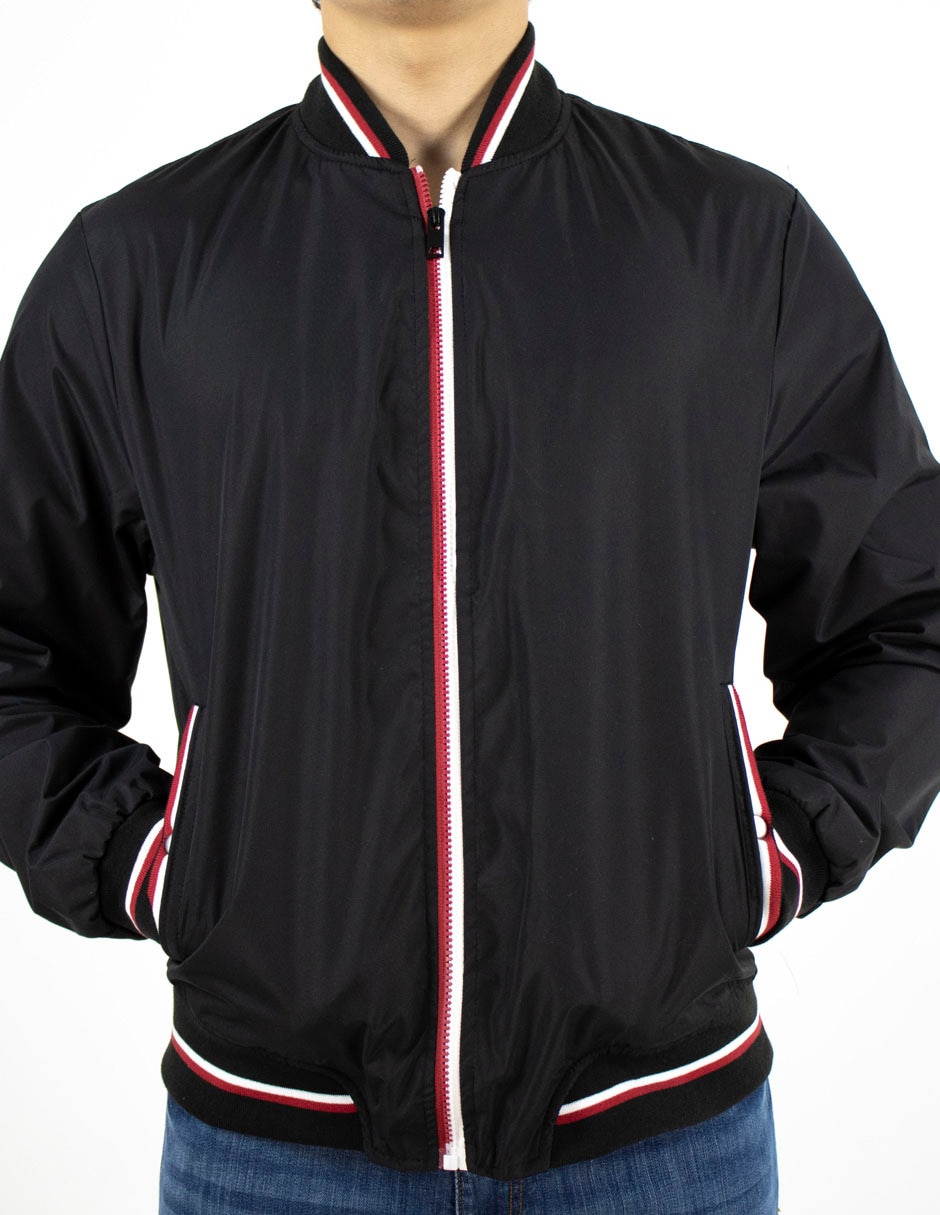 Chamarra bomber con bolsillos para hombre 4