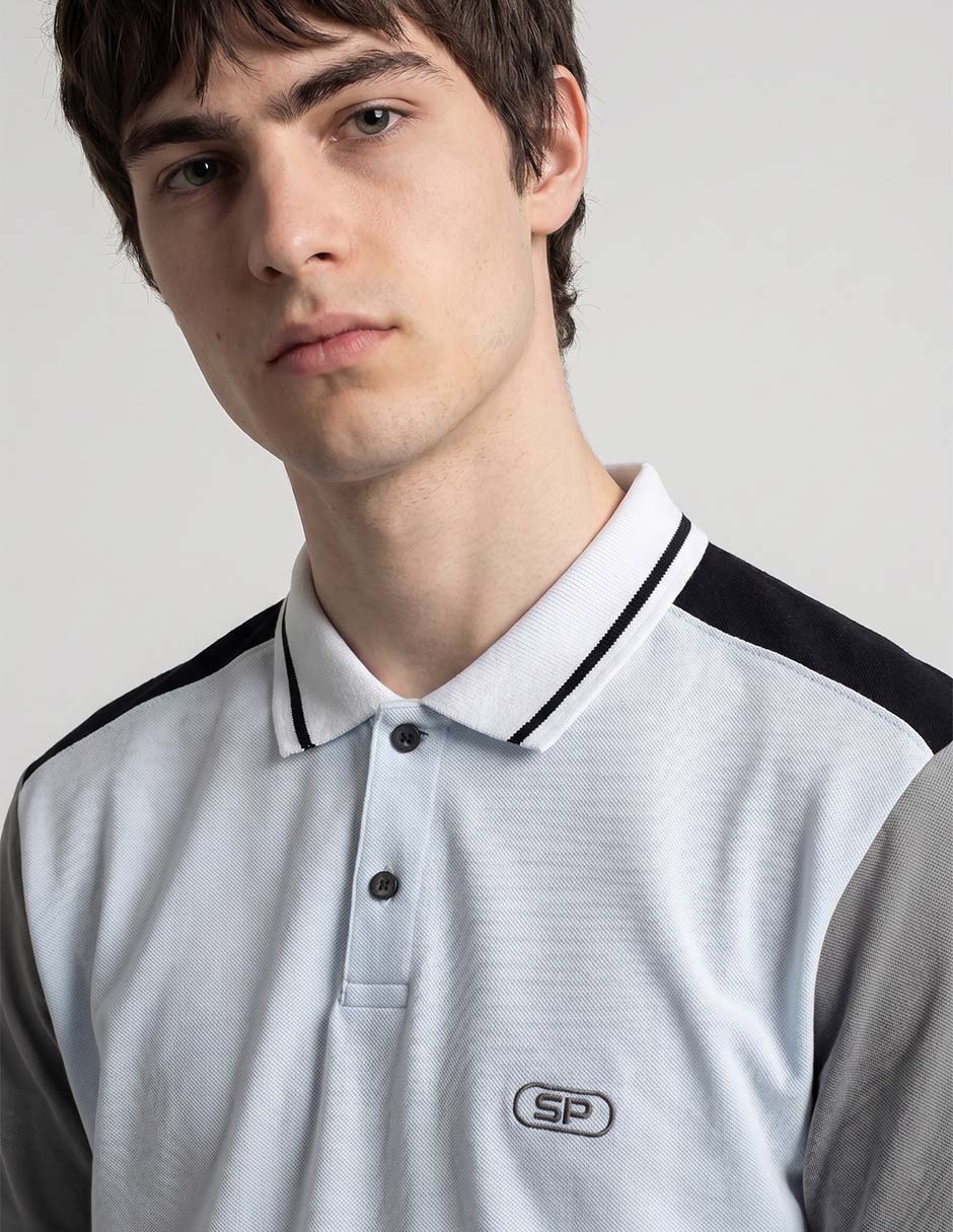 Playera tipo polo Silver Plate Coleccion para hombre