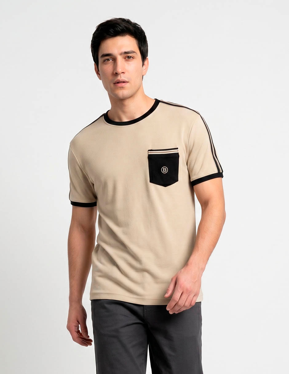 Playera cuello redondo para hombre