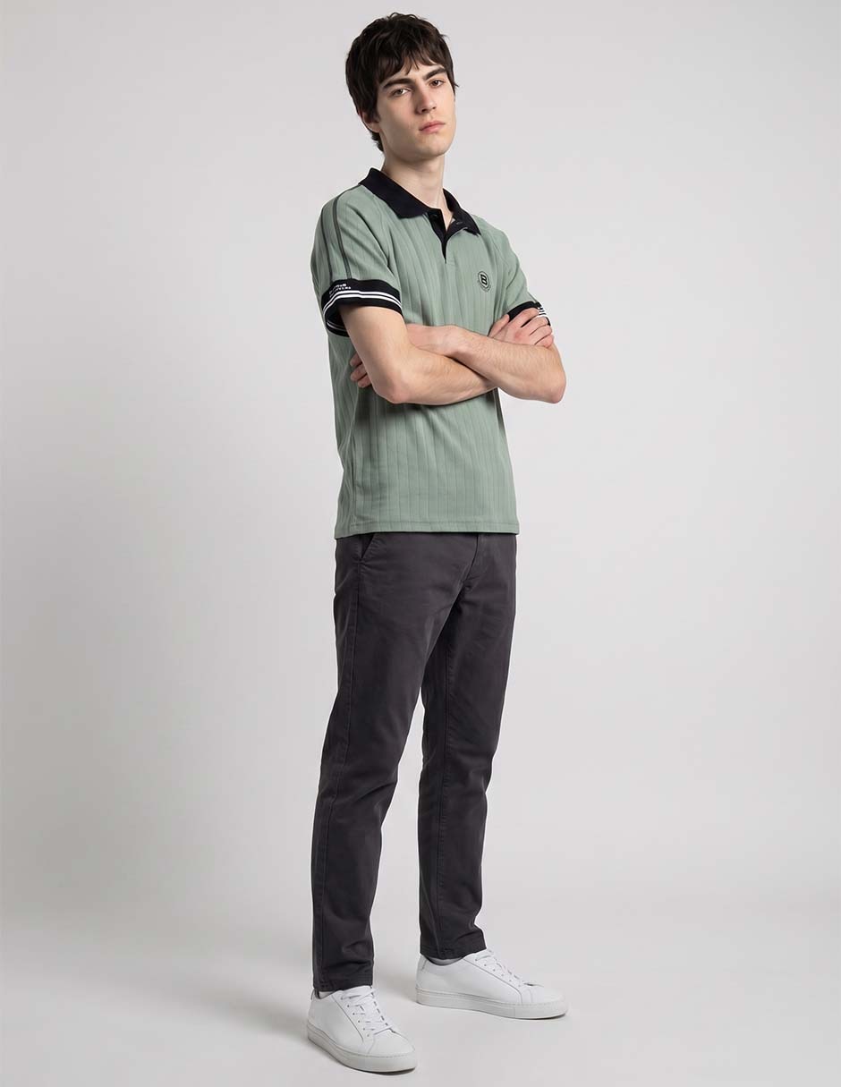 Playera tipo polo Silver Plate Coleccion para hombre
