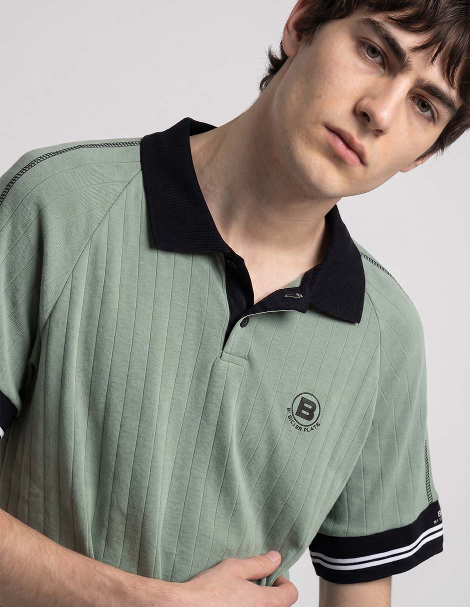 Playera tipo polo Silver Plate Coleccion para hombre