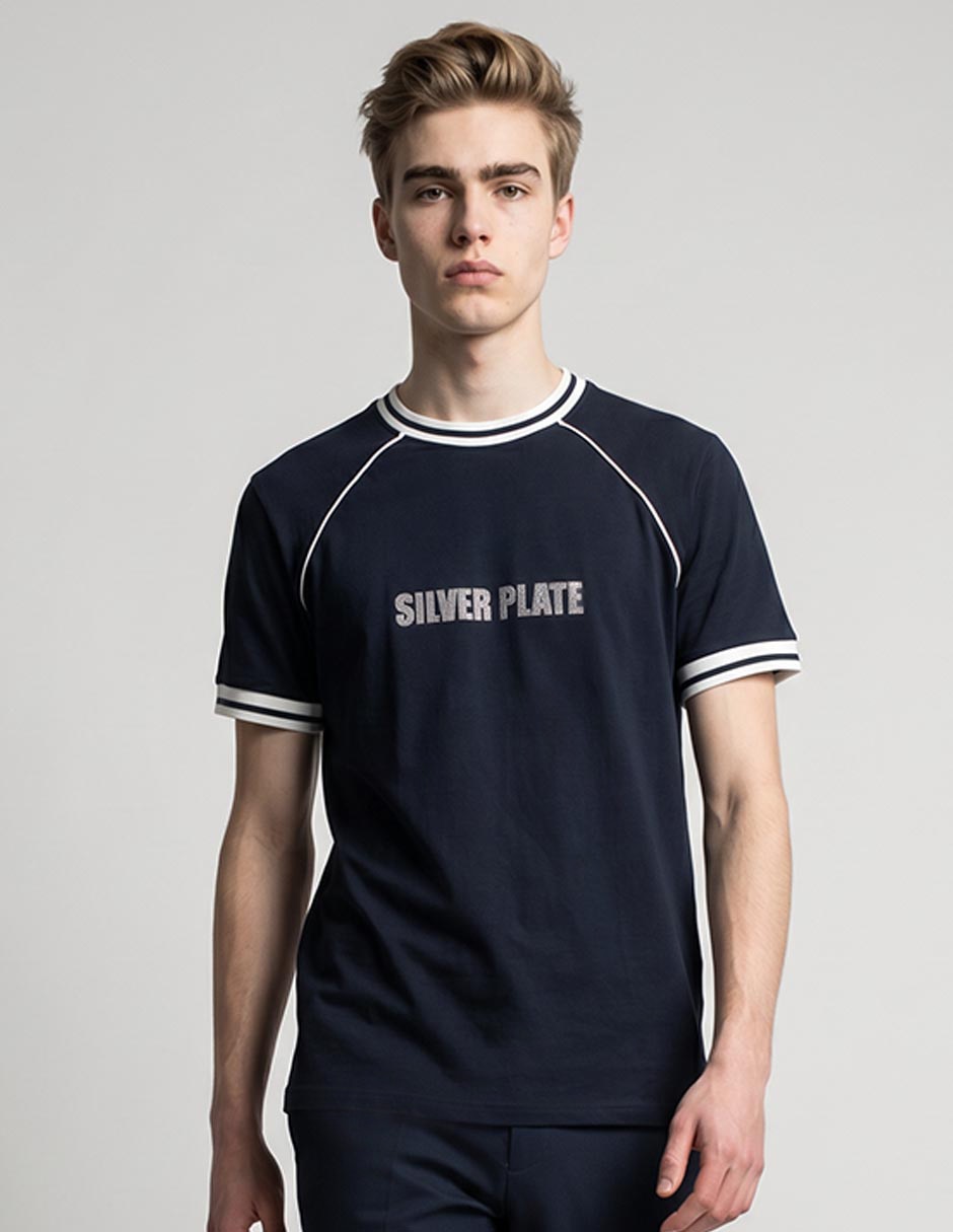 Playera Silver Plate cuello redondo para hombre