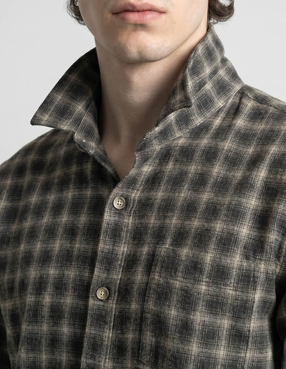 Camisa casual de algodón manga larga para hombre 3
