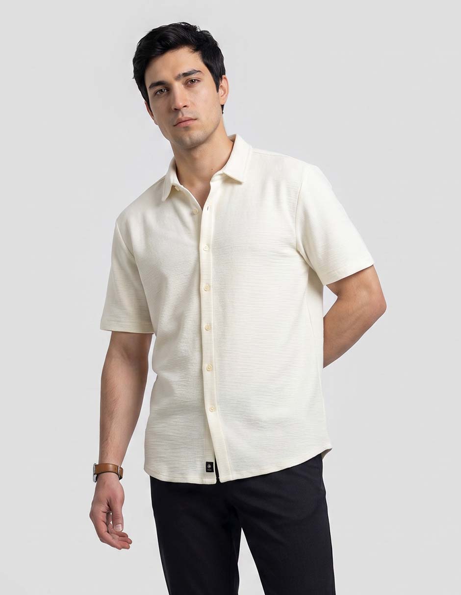 Camisa casual manga corta