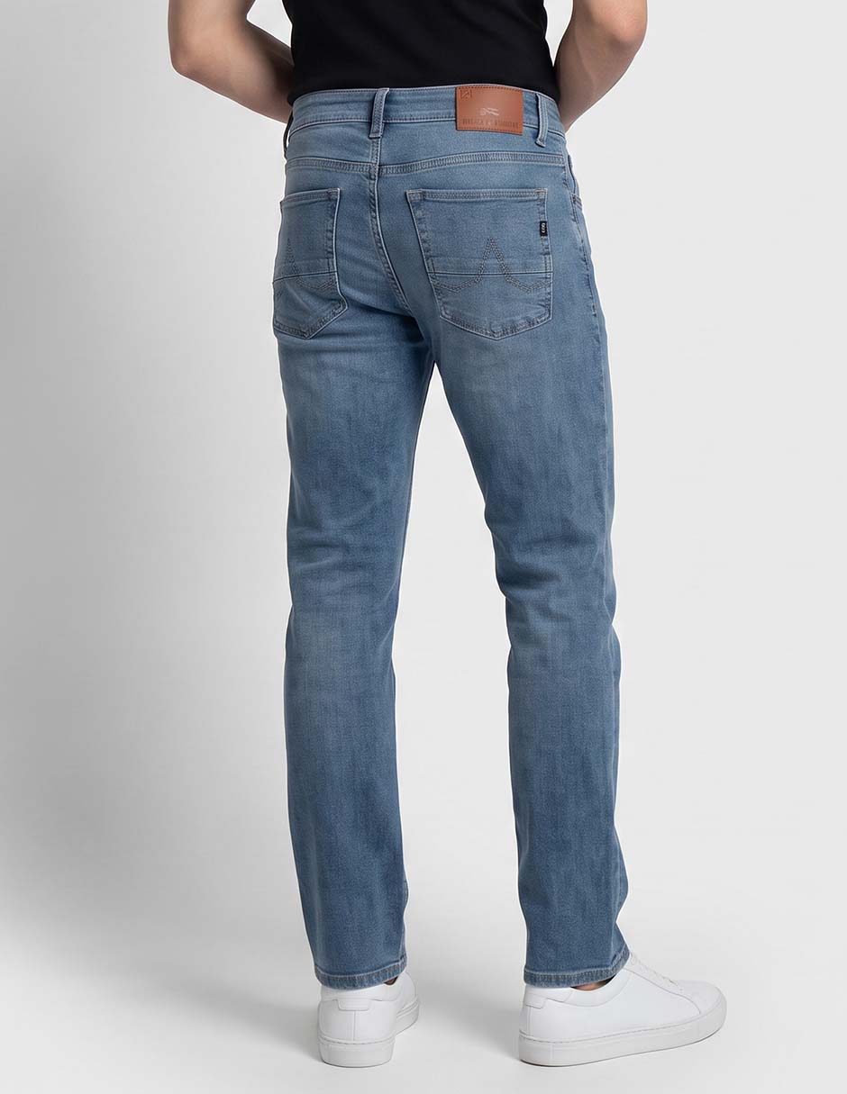 Jeans slim lavado stone wash para hombre 2