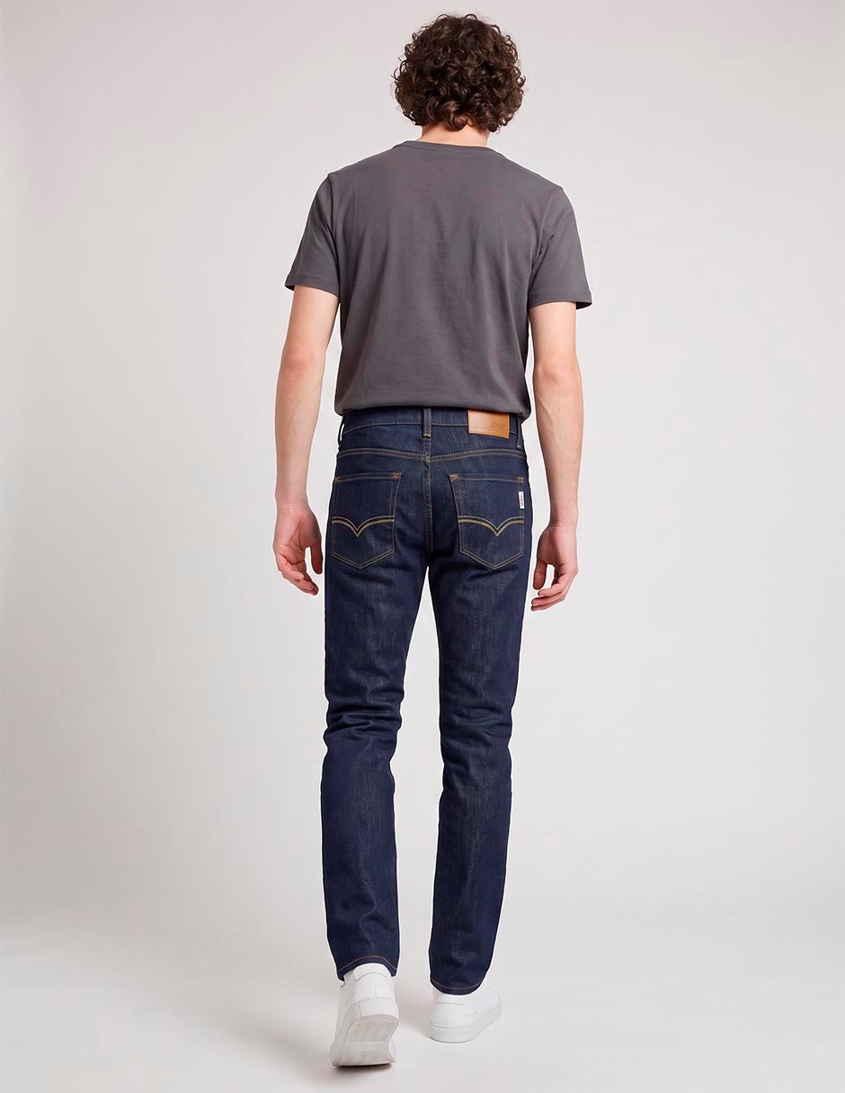 Jeans slim lavado obscuro para hombre 4