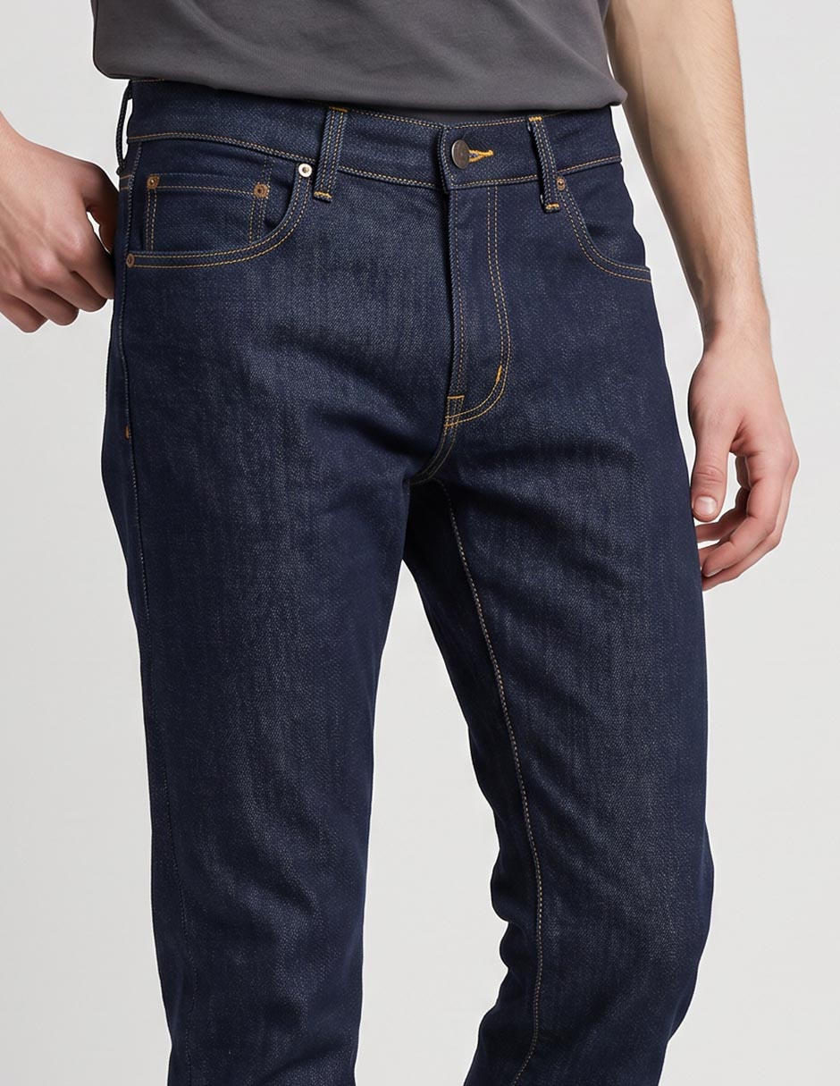 Jeans slim lavado obscuro para hombre 2