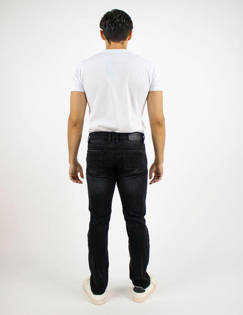 Jeans slim lavado obscuro para hombre 2