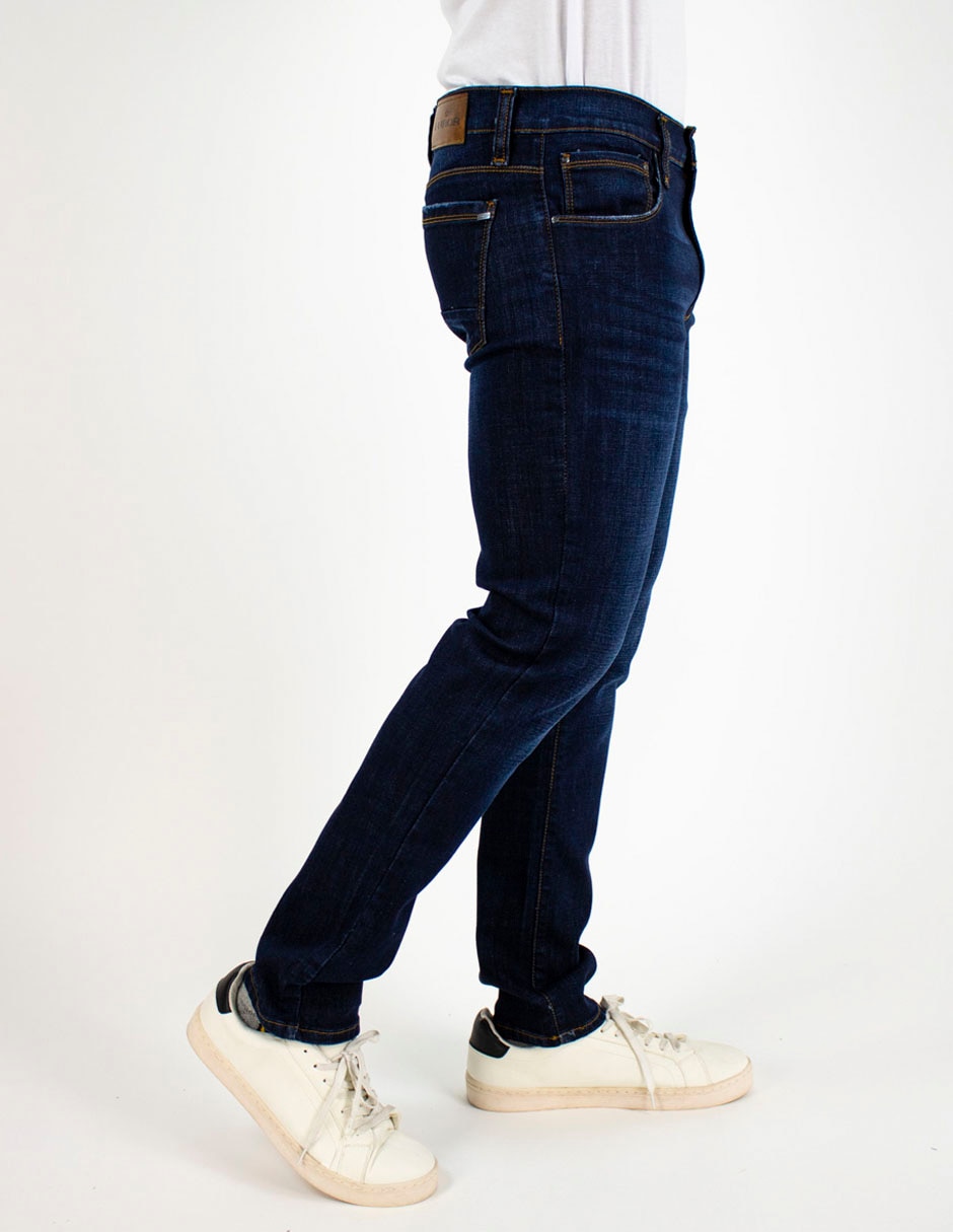 Jeans slim lavado obscuro para hombre 3