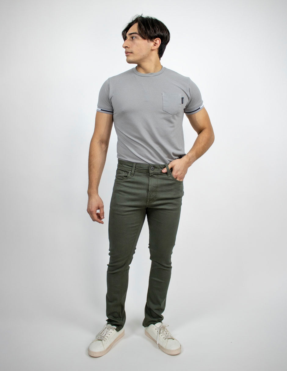 Pantalón Straight de algodón para hombre 4