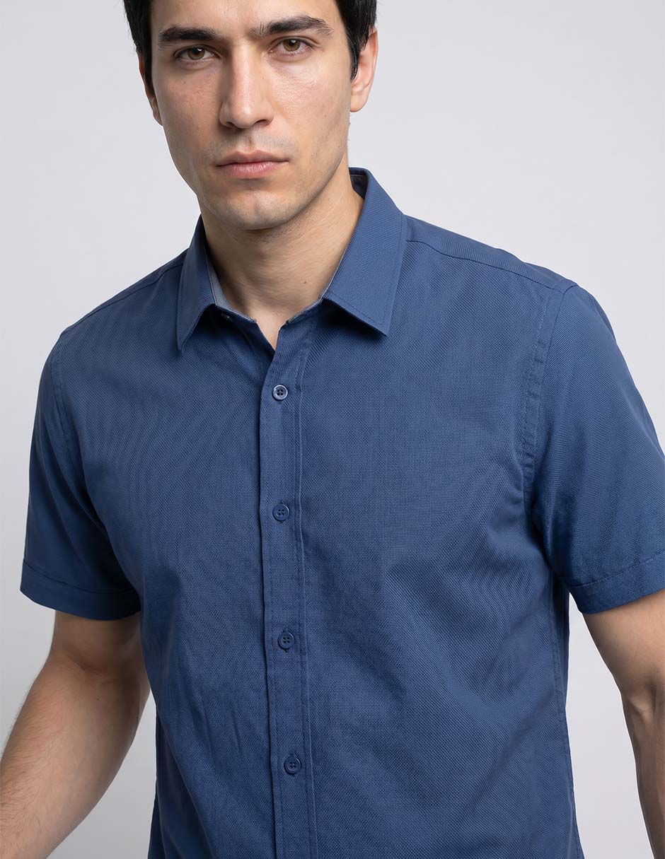 Camisa casual manga corta para hombre 3