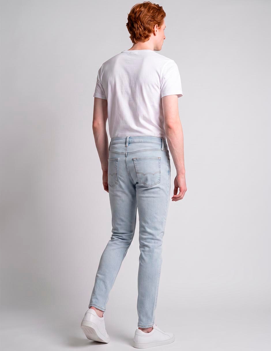 Jeans slim deslavado para hombre 2