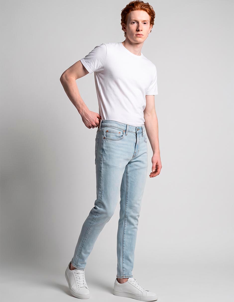 Jeans slim deslavado para hombre 3