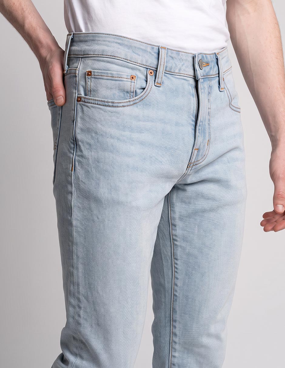 Jeans slim deslavado para hombre 4