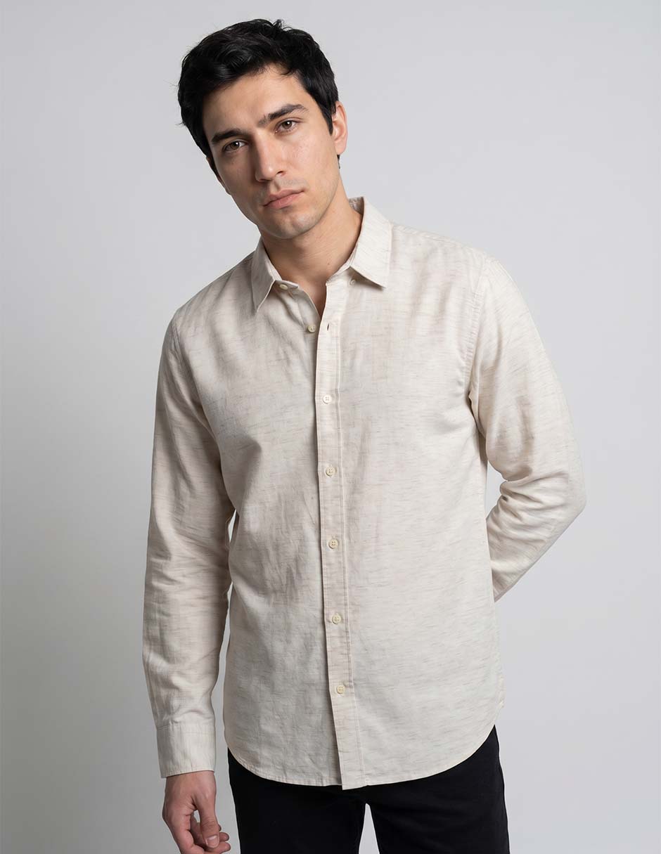 Camisa casual manga larga para hombre Camisa casual manga larga para hombre