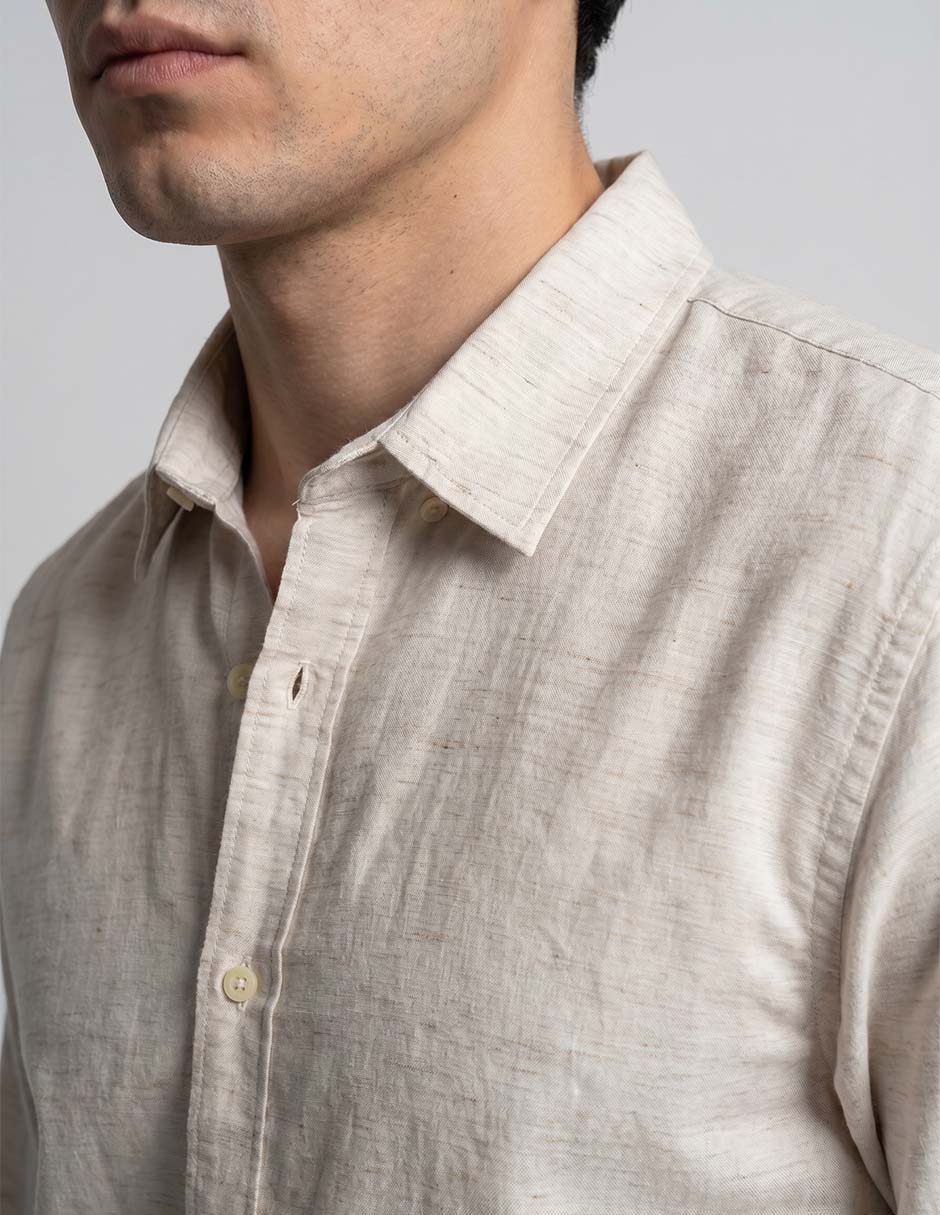 Camisa casual manga larga para hombre 3