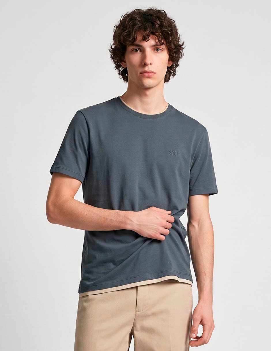 Playera cuello redondo para hombre