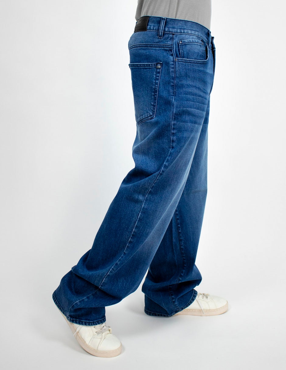 Jeans baggy lavado deslavado para hombre 4